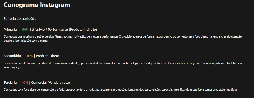 Pilares de conteúdo e papel de cada editoria